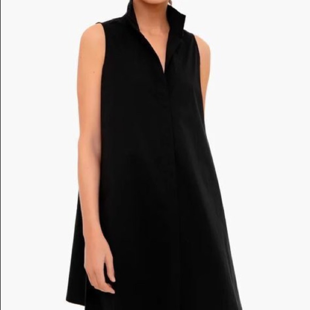 Tuckernuck Black Charlie Sleeveless Button Down Dress Small NWOT